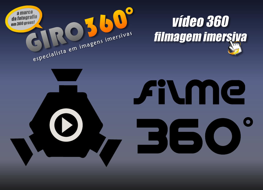 Filme 360 - Filmagem imersiva com giro de 360 graus